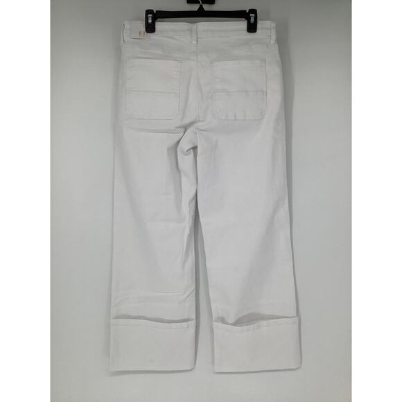 Kut From The Kloth Sz 10 White Charlotte Fab Ab High Rise Wide Leg Jeans O10-12 - Picture 3 of 9